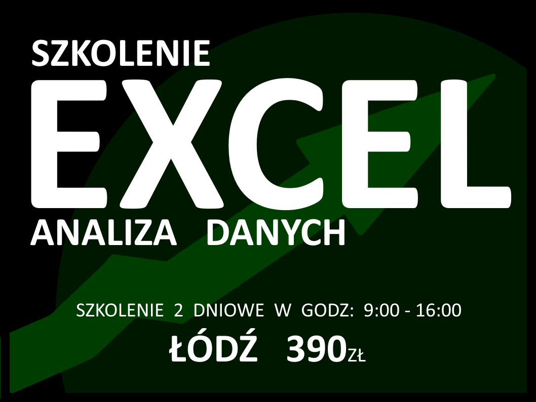 Szkolenie z analizy danych w Excel Łódź